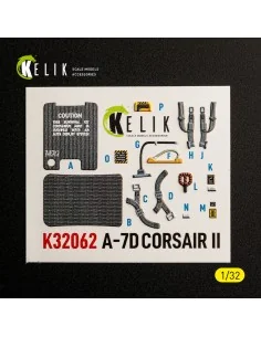 A-7D CORSAIR II - interior 3D decals for Trumpeter kit, 1/32 - Keli... 2
