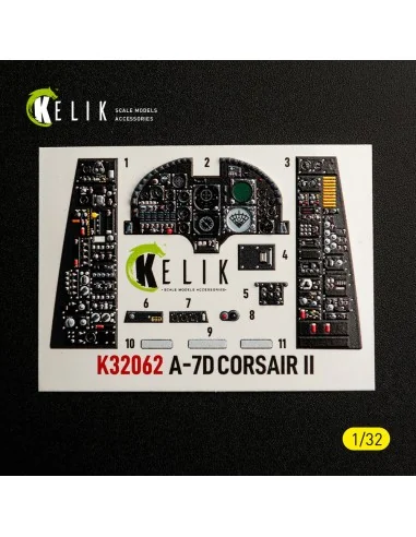 A-7D CORSAIR II - interior 3D decals for Trumpeter kit, 1/32 - Keli...