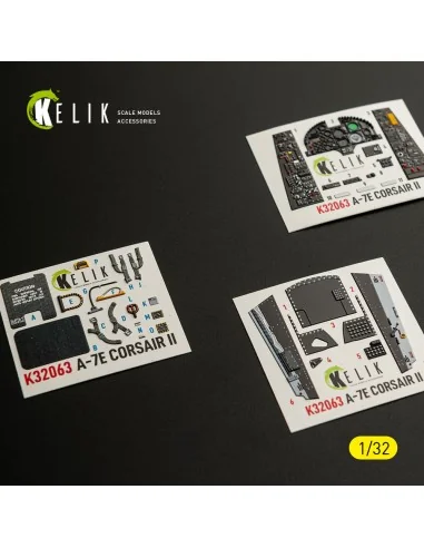 A-7E CORSAIR II - interior 3D decals for Trumpeter kit, 1/32 - Keli...