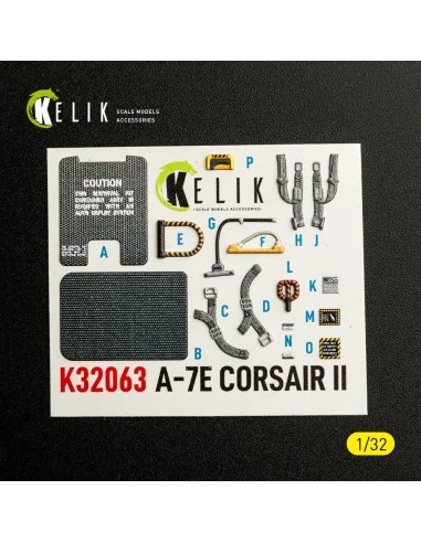 A-7E CORSAIR II - interior 3D decals for Trumpeter kit, 1/32 - Keli...