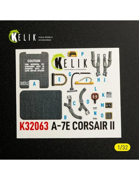 A-7E CORSAIR II - interior 3D decals for Trumpeter kit, 1/32 - Keli...