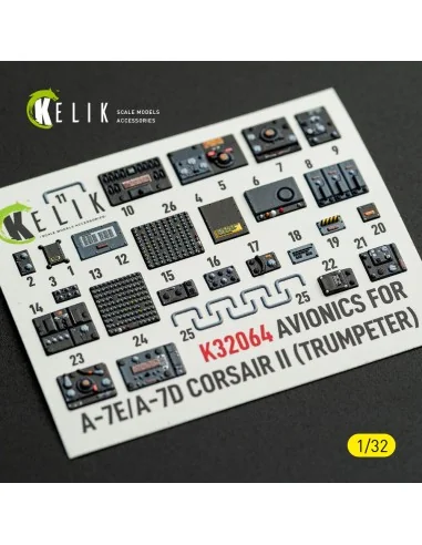 Avionics for A-7E/D CORSAIR II - exterior 3D decals for Trumpeter k...