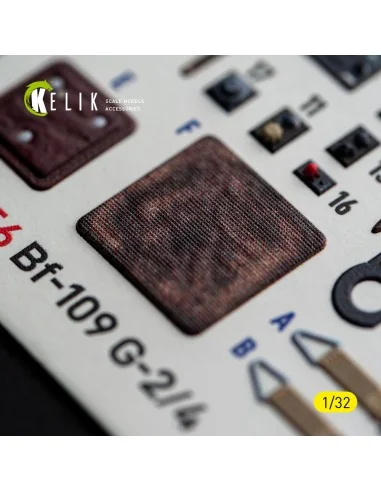 Bf-109 G2/4 - interior 3D decals for Revell, 1/32 - Kelik K32056