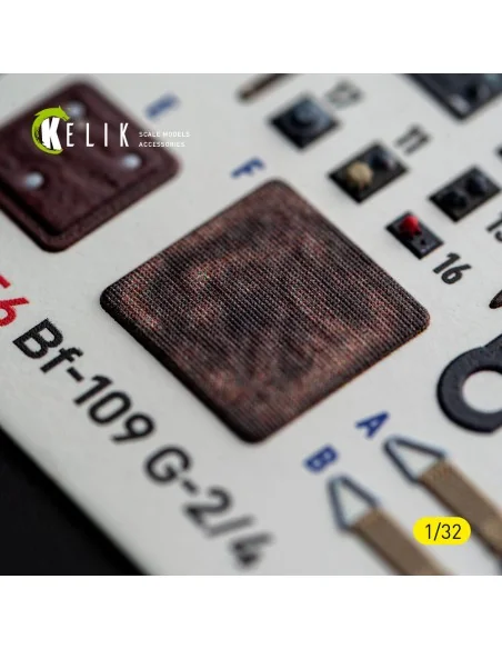 Bf-109 G2/4 - interior 3D decals for Revell, 1/32 - Kelik K32056