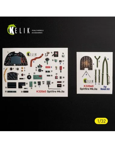 [NO_DESC] Spitfire Mk.IIa - interior 3D decals for Revell, 1/32 - K...