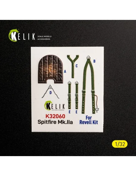 Spitfire Mk.IIa - interior 3D decals for Revell, 1/32 - Kelik K32060