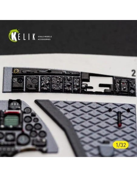 A-4E/F SKYHAWK - interior 3D decals for Hasegawa, 1/32 - Kelik K32065