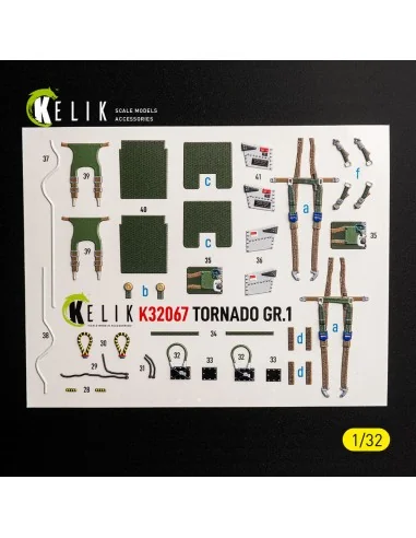 TORNADO GR.1 - interior 3D decals for Revell, 1/32 - Kelik K32067