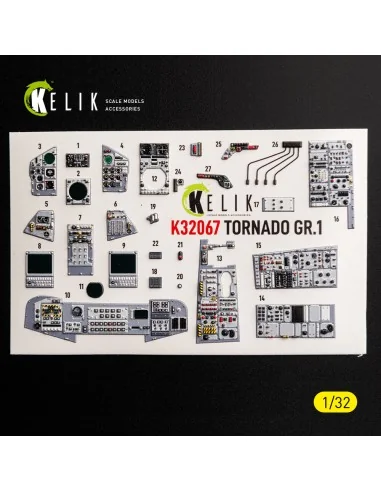 TORNADO GR.1 - interior 3D decals for Revell, 1/32 - Kelik K32067