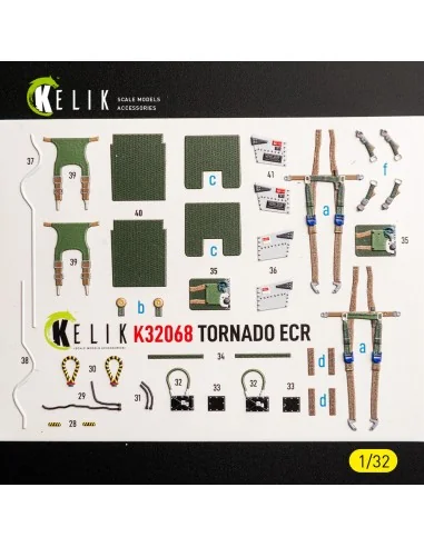 TORNADO ECR - interior 3D decals for Revell, 1/32 - Kelik K32068