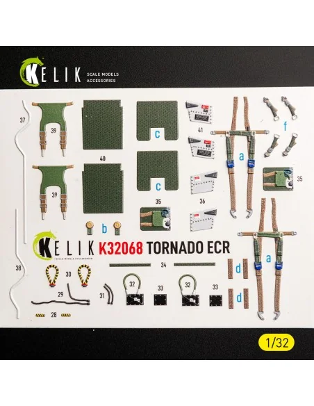 TORNADO ECR - interior 3D decals for Revell, 1/32 - Kelik K32068