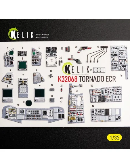 TORNADO ECR - interior 3D decals for Revell, 1/32 - Kelik K32068