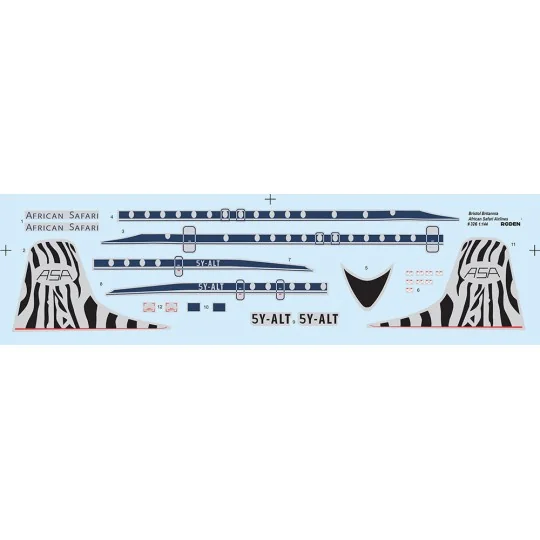 Bristol 175 Britannia African Safari, 1/144 - Roden 326