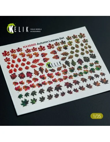Autumn Leaves Set 1 - Decal for dioramas, 1/35 - Kelik KA35005