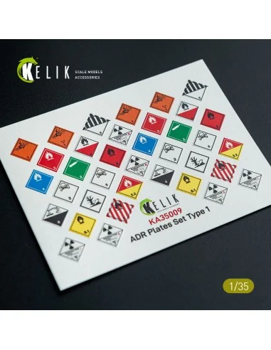 ADR Plates Set Type 1 - Decal for models, 1/35 - Kelik KA35009