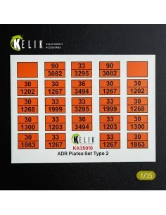 [NO_DESC] ADR Plates Set Type 2 - Decal for models, 1/35 - Kelik KA...