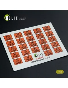 ADR Plates Set Type 2 - Decal for models, 1/35 - Kelik KA35011 2