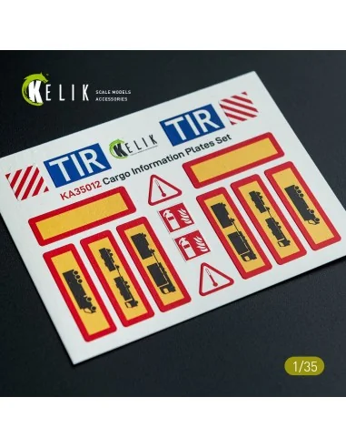 Cargo Information plates set 1 - Decal for models, 1/35 - Kelik KA3...