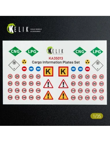 Cargo Information plates set 2 - Decal for models, 1/35 - Kelik KA3...