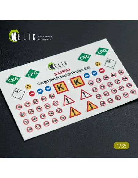 Cargo Information plates set 2 - Decal for models, 1/35 - Kelik KA3...