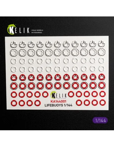 LIFEBUOYS - 3D Decal for models, 1/144 - Kelik KA144001