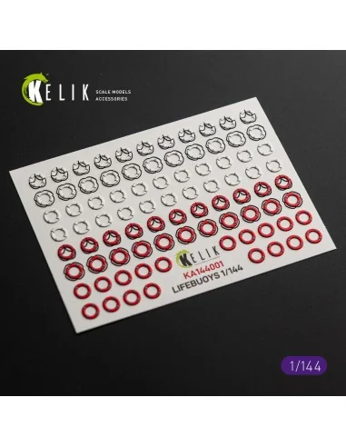 LIFEBUOYS - 3D Decal for models, 1/144 - Kelik KA144001