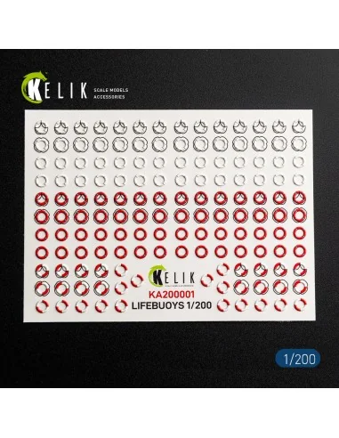 LIFEBUOYS - 3D Decal for models, 1/20 - Kelik KA200001