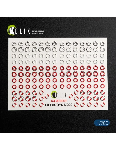 LIFEBUOYS - 3D Decal for models, 1/20 - Kelik KA200001