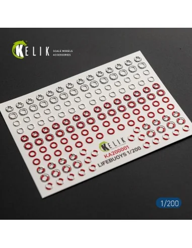LIFEBUOYS - 3D Decal for models, 1/20 - Kelik KA200001