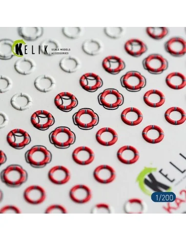 [NO_DESC] LIFEBUOYS - 3D Decal for models, 1/20 - Kelik KA200001