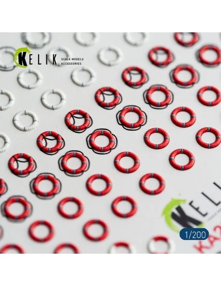 LIFEBUOYS - 3D Decal for models, 1/20 - Kelik KA200001