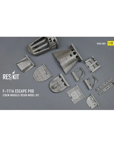F-111A Escape Pod (Crew Module) resin model kit, 1/32 - ResKit Mode...