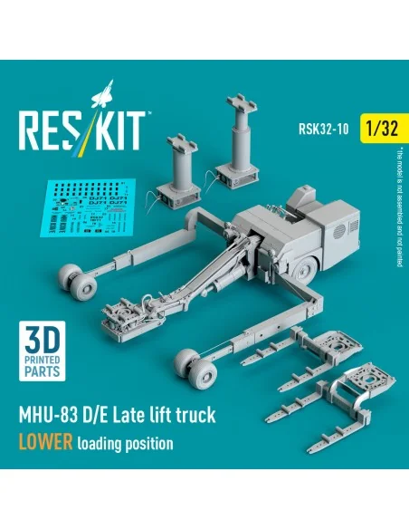 MHU-83 D/E Late lift truck LOWER loading position (3D Printed model...
