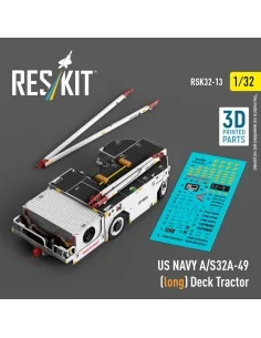 US NAVY A/S32A-49 (long) Deck Tractor (3D Printed model kit), 1/32 ...