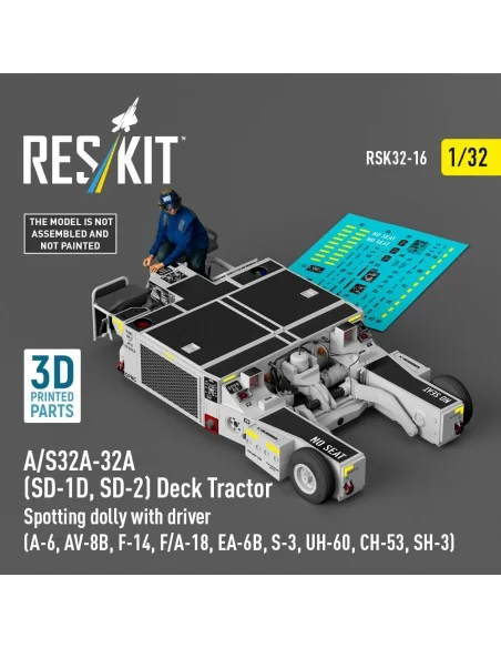 A/S32A-32A (SD-1D, SD-2) Deck Tractor Spotting dolly with driver (A...