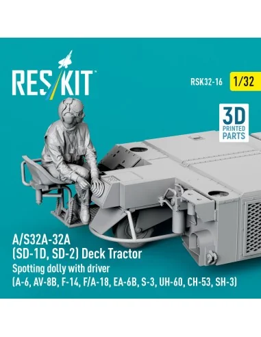 A/S32A-32A (SD-1D, SD-2) Deck Tractor Spotting dolly with driver (A...