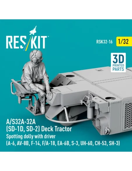 A/S32A-32A (SD-1D, SD-2) Deck Tractor Spotting dolly with driver (A...