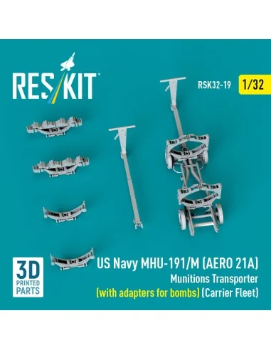 US NAVY MHU-191/M (AERO 21A) Munitions Transporter (with adapters f...