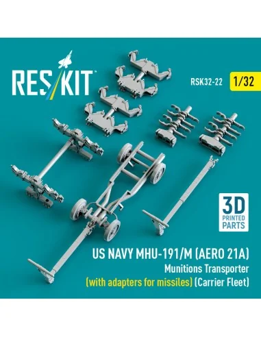 US NAVY MHU-191/M (AERO 21A) Munitions Transporter (with adapters f...