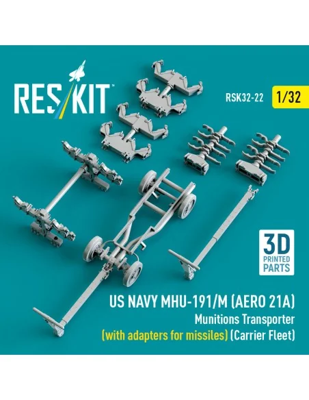 US NAVY MHU-191/M (AERO 21A) Munitions Transporter (with adapters f...