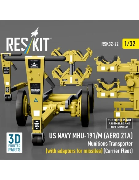 US NAVY MHU-191/M (AERO 21A) Munitions Transporter (with adapters f...