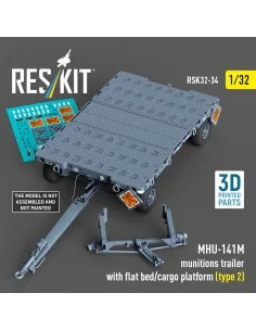 MHU-141M munitions trailer with flat bed/cargo platform (type 2) (3...