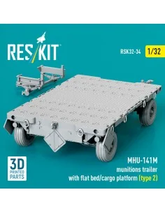 MHU-141M munitions trailer with flat bed/cargo platform (type 2) (3... 2