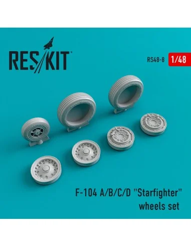 F-104 (A, B, C, D) Starfighter wheels set, 1/48 - ResKit Models RS4...