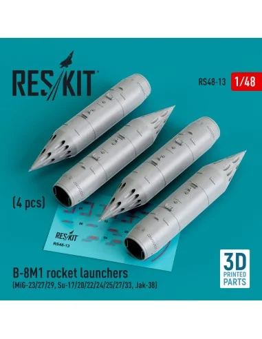 B-8M1 rocket launchers (4 pcs) (MiG-23/27/29, Su-17/20/22/24/25/27/...