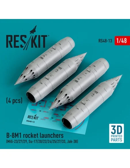 B-8M1 rocket launchers (4 pcs) (MiG-23/27/29, Su-17/20/22/24/25/27/...