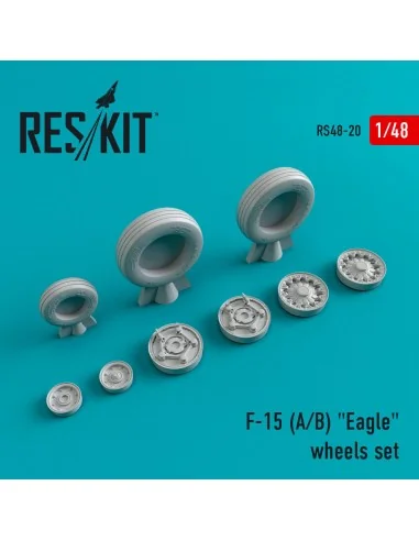 F-15 (A, B) Eagle (weighted) wheels set, 1/48 - ResKit Models RS48-...