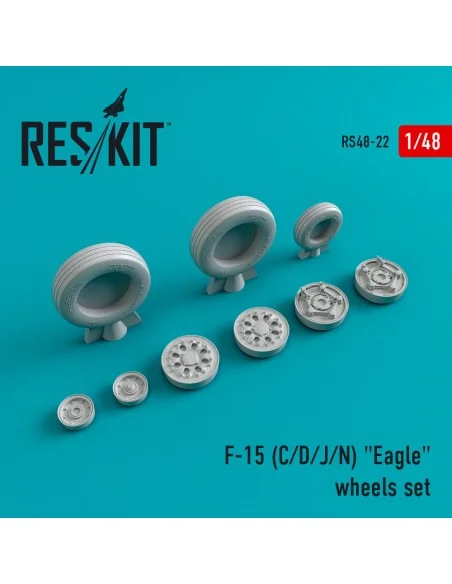 F-15 (C, D, J, N) Eagle (weighted) wheels set, 1/48 - ResKit Models...