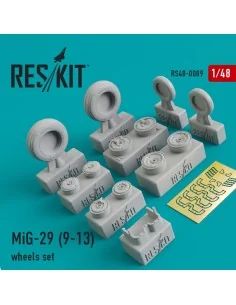 MiG-29 9-13 wheels set, 1/48 - ResKit Models RS48-0089