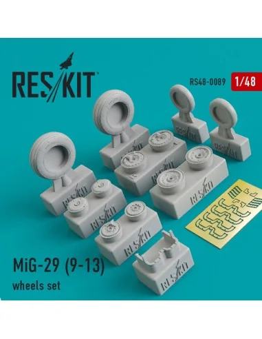 MiG-29 9-13 wheels set, 1/48 - ResKit Models RS48-0089
